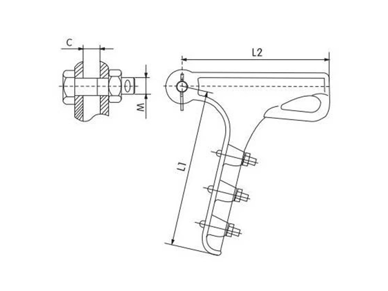 NLL tension clamp drawing